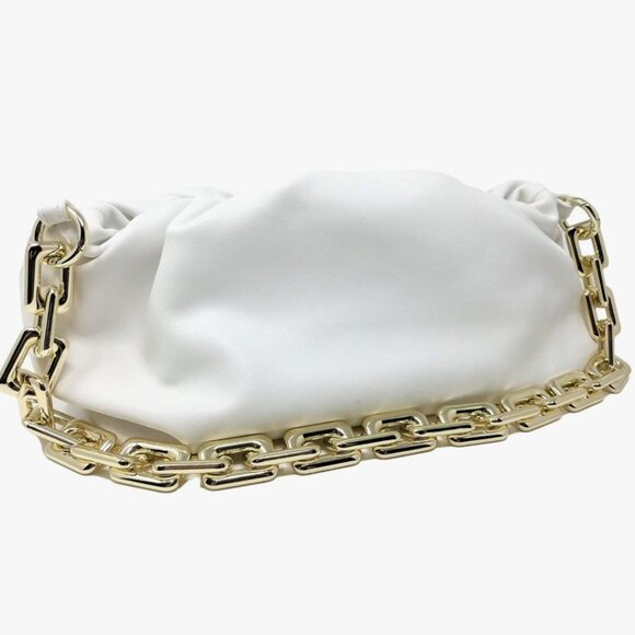 White Chain pouch bag New - Picture 1 of 5